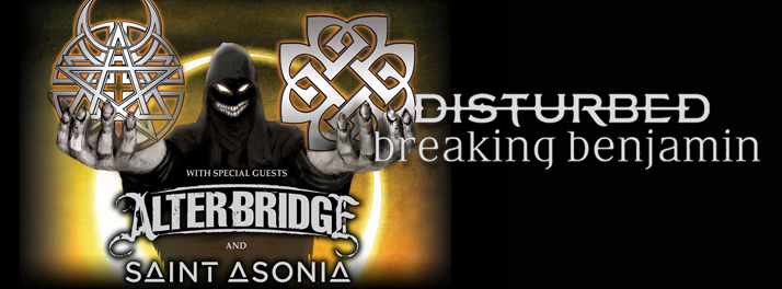 Disturbed, Breaking Benjamin, Alter Bridge & Saint Asonia